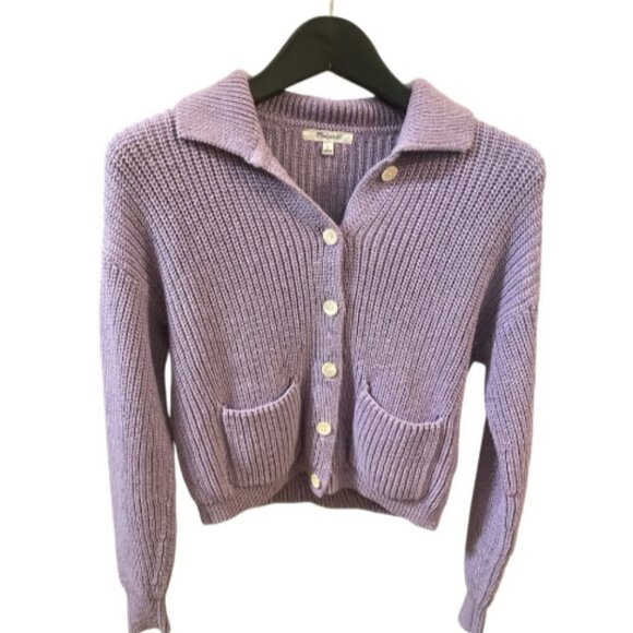 Madewell Ribbed Polo Cardigan Sweater - Picture 4 of 9